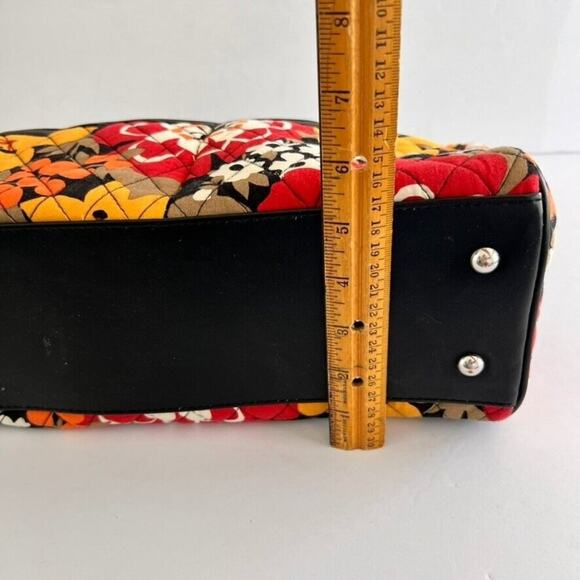 Vera Bradley Mini Loft Duffel Bittersweet Quilted Zip Pockets Floral Lined - Picture 16 of 16